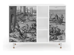 Aparador - 125x98x48 cm - BS2 - Saint Martin, Blanco