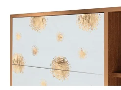 Aparador - 125x98x48 cm - BS2 - Sky Latte, Nogal