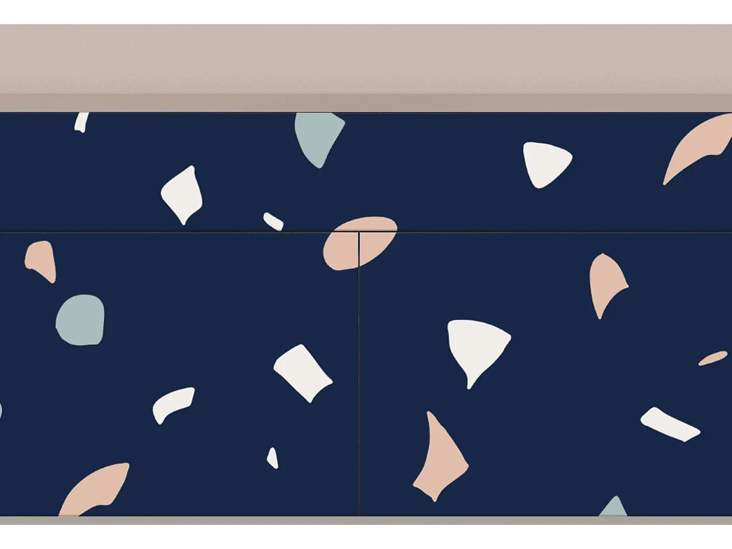 Aparador - 115x85x48 cm - BS4 - Space Satellites, Latte