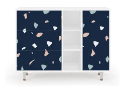 Aparador - 125x98x48 cm - BS2 - Space Satellites, Blanco