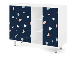 Aparador - 125x98x48 cm - BS2 - Space Satellites, Blanco