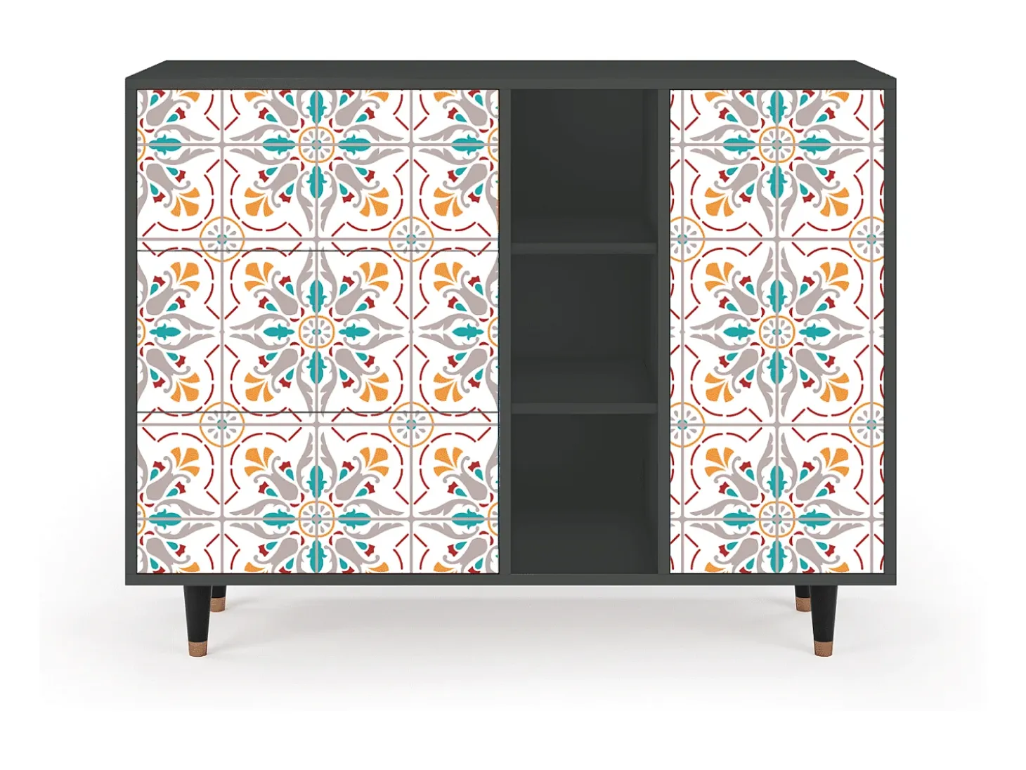 Aparador - 125x98x48 cm - BS2 - Spring Ceramics, Antracita
