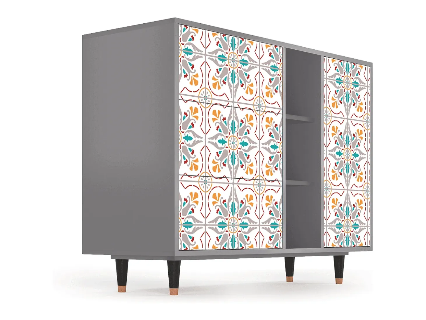 Aparador - 125x98x48 cm - BS2 - Spring Ceramics, Gris