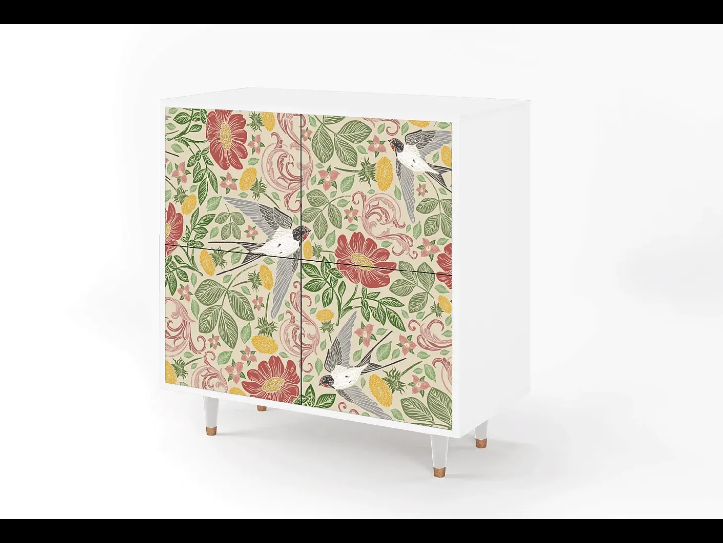 Aparador - 94x96x48 cm - BS3 - Spring Swallow, Blanco