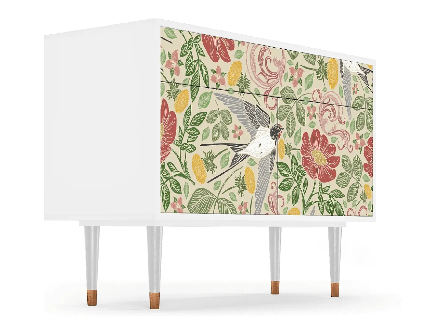 Aparador - 115x85x48 cm - BS4 - Spring Swallow, Blanco