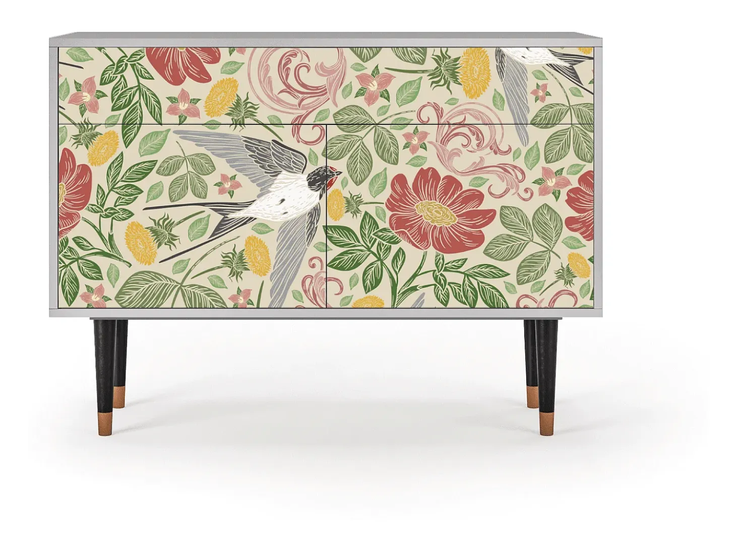 Aparador - 115x85x48 cm - BS4 - Spring Swallow, Gris