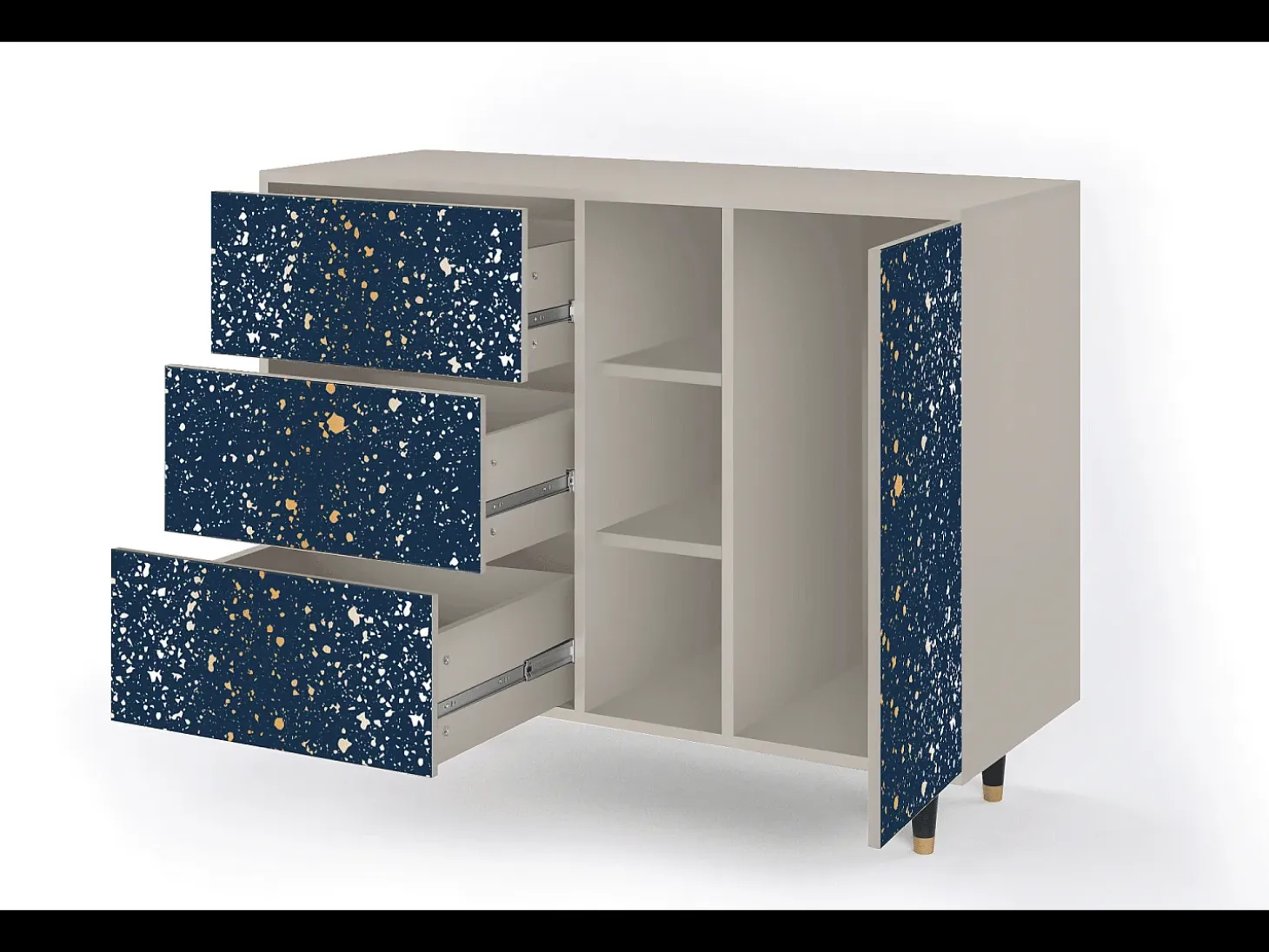 Aparador - 125x98x48 cm - BS2 - Starfall, Arena