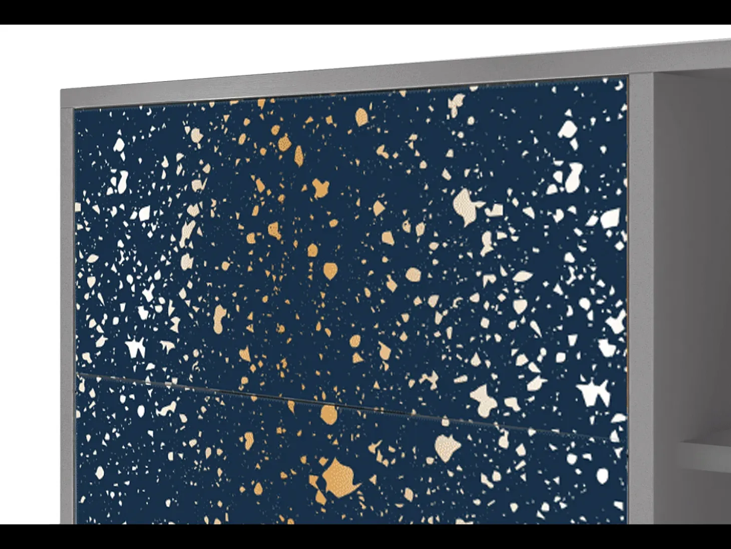 Aparador - 125x98x48 cm - BS2 - Starfall, Gris