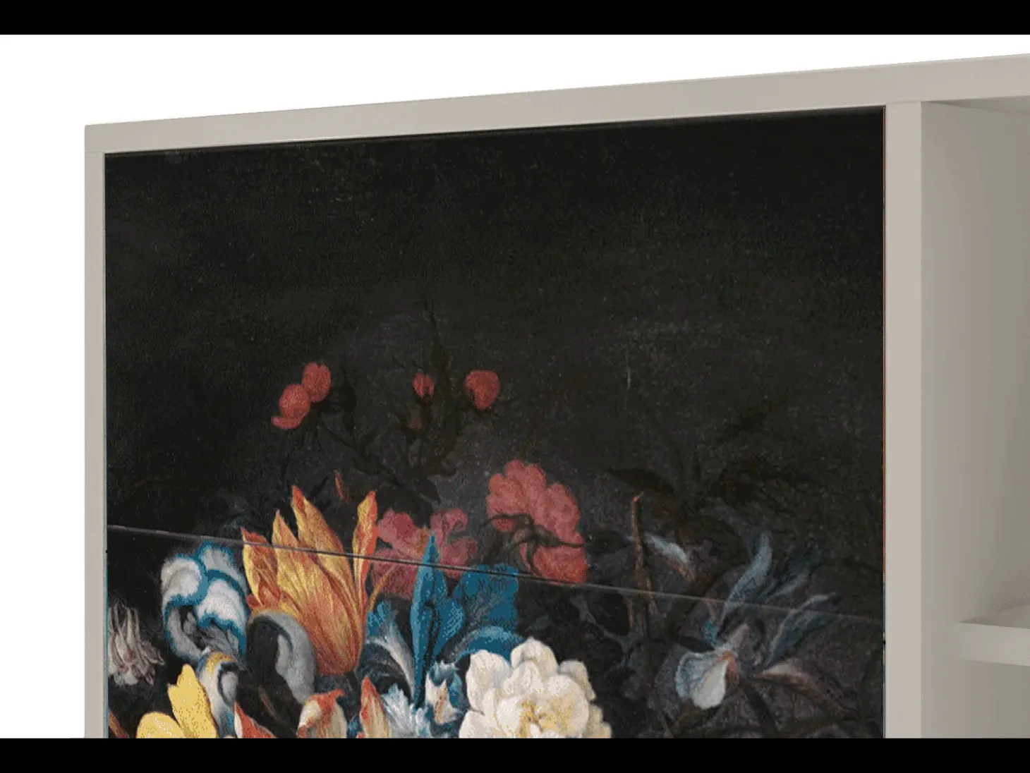 Aparador - 125x98x48 cm - BS2 - Still Life with Flowers, Arena