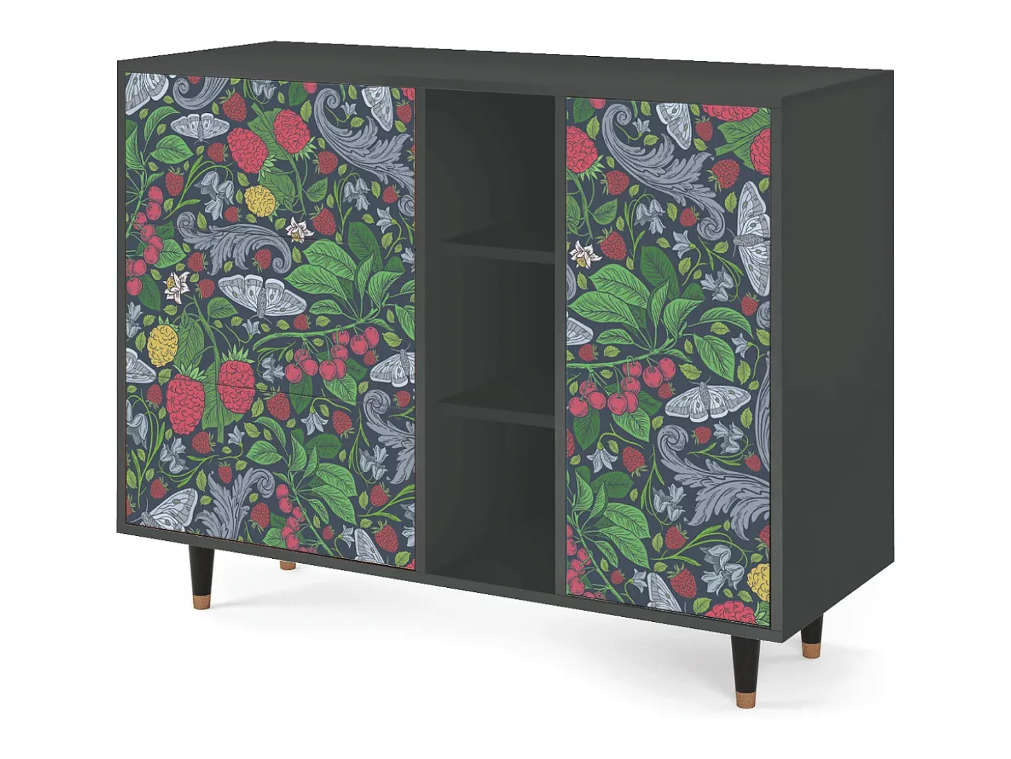Aparador - 125x98x48 cm - BS2 - Summer Berries, Antracita