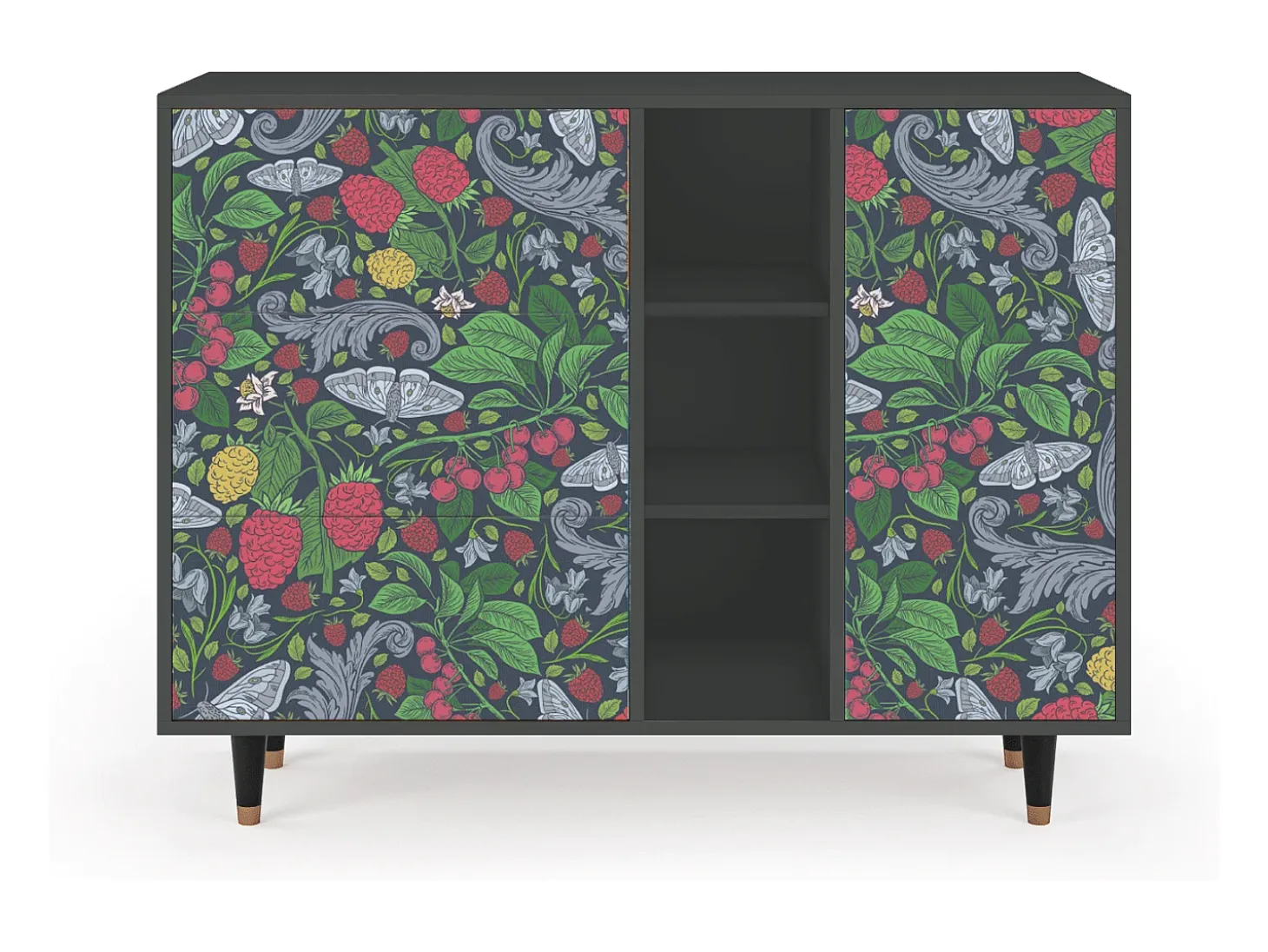 Aparador - 125x98x48 cm - BS2 - Summer Berries, Antracita
