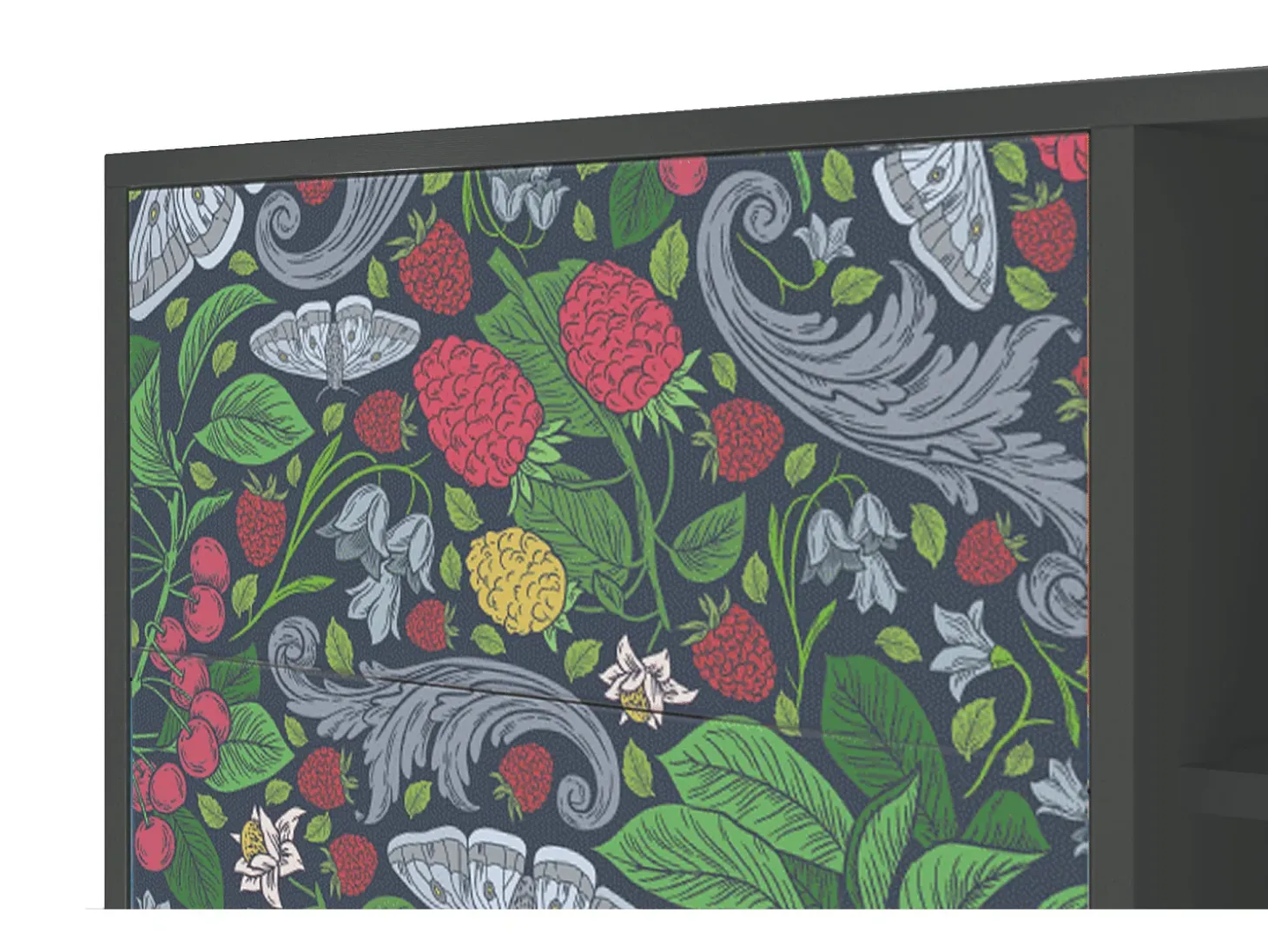 Aparador - 125x98x48 cm - BS2 - Summer Berries, Antracita