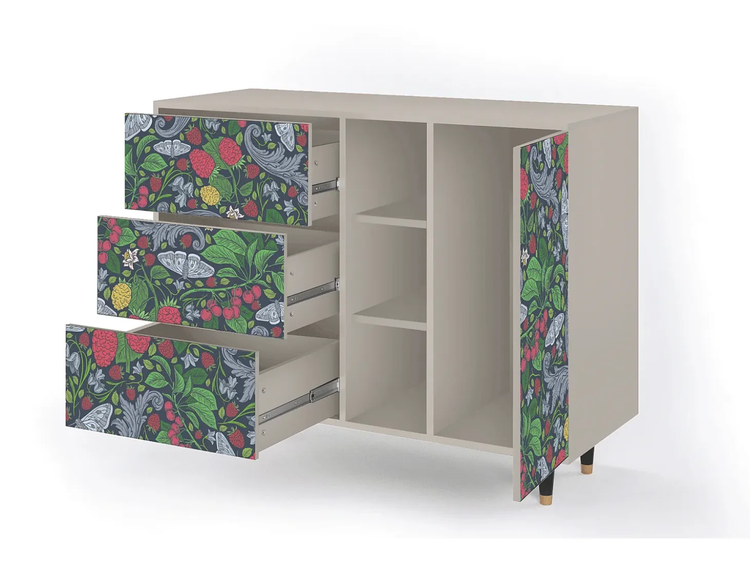 Aparador - 125x98x48 cm - BS2 - Summer Berries, Arena