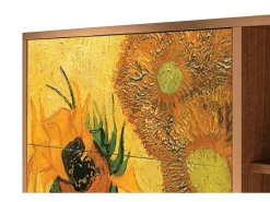 Aparador - 125x98x48 cm - BS2 - Sunflowers, Nogal