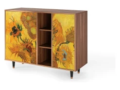 Aparador - 125x98x48 cm - BS2 - Sunflowers, Nogal