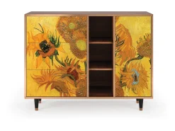 Aparador - 125x98x48 cm - BS2 - Sunflowers, Nogal