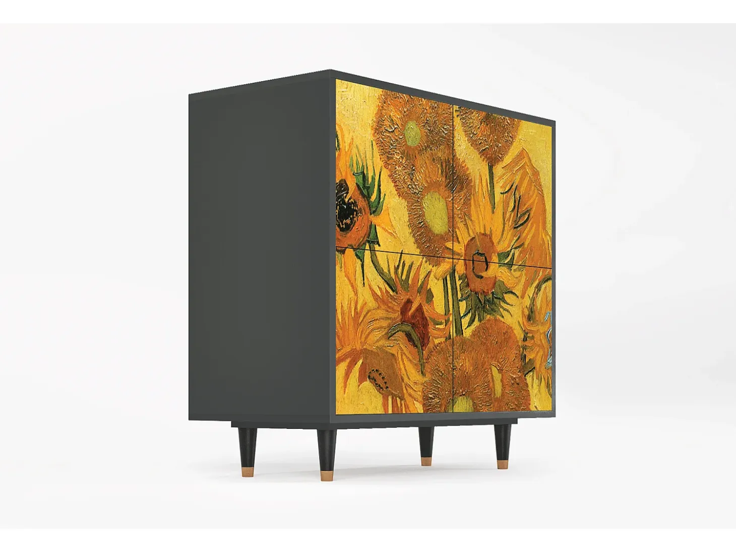Aparador - 94x96x48 cm - BS3 - Sunflowers, Antracita