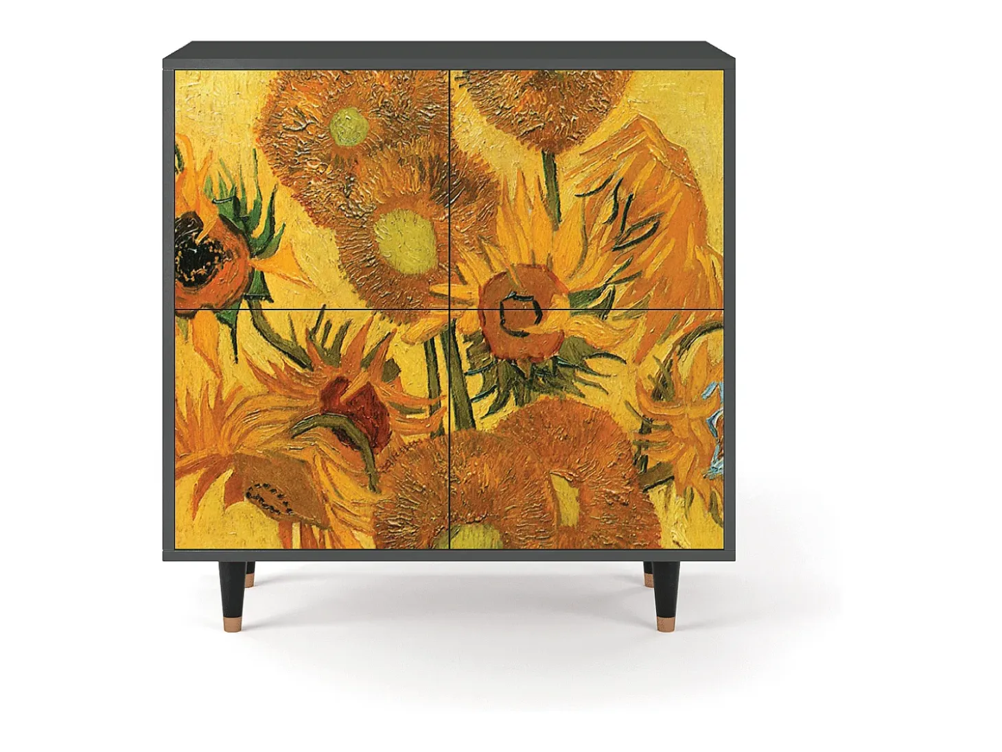 Aparador - 94x96x48 cm - BS3 - Sunflowers, Antracita