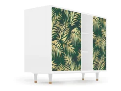 Aparador - 125x98x48 cm - BS2 - Sunny Palm Tree, Blanco