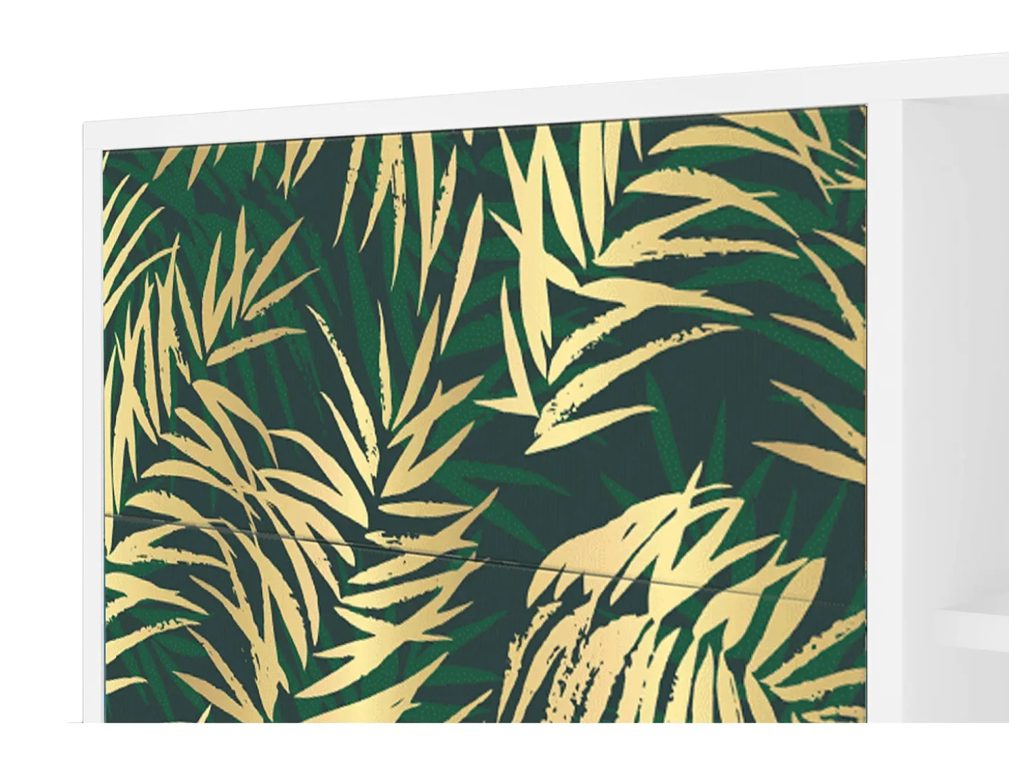 Aparador - 125x98x48 cm - BS2 - Sunny Palm Tree, Blanco
