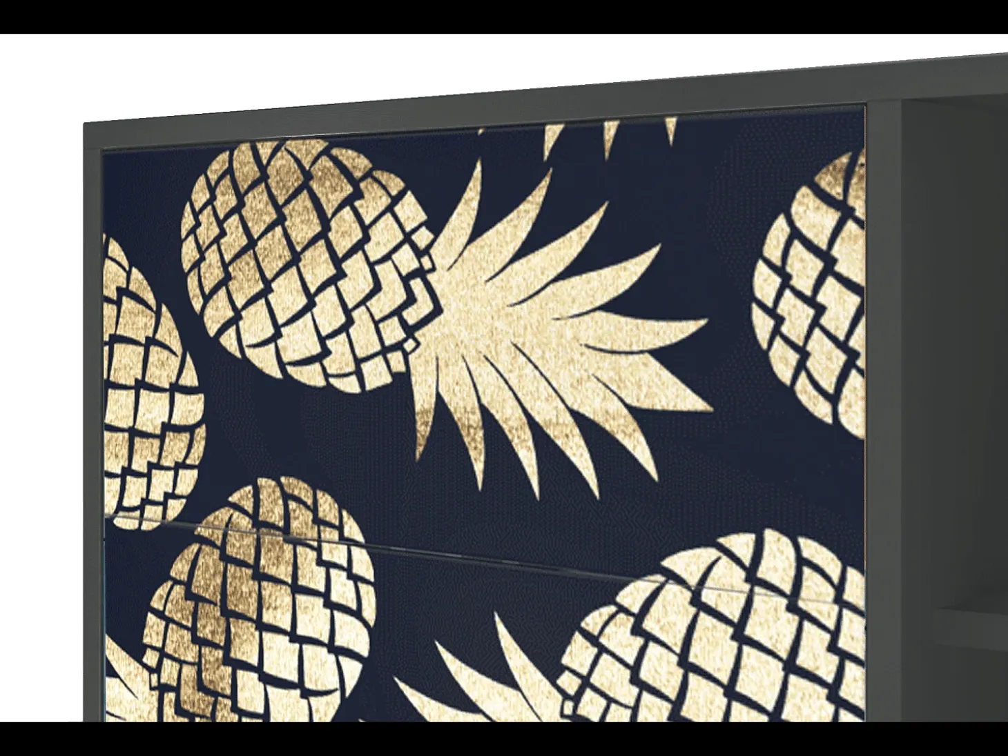 Aparador - 125x98x48 cm - BS2 - Sunny Pineaple, Antracita