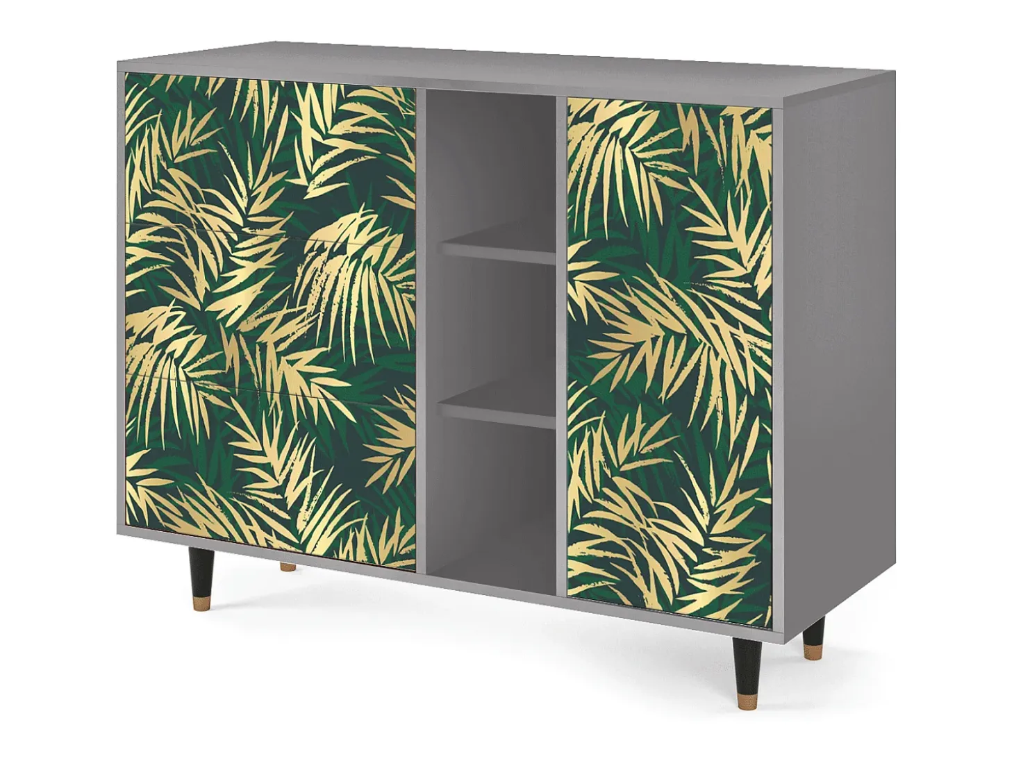 Aparador - 125x98x48 cm - BS2 - Sunny Palm Tree, Gris