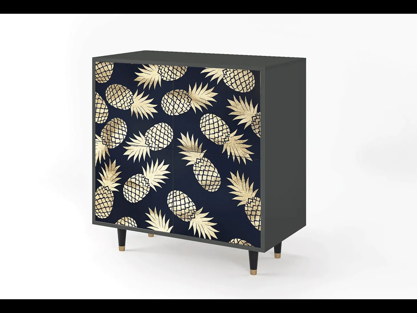 Aparador - 94x96x48 cm - BS3 - Sunny Pineaple, Antracita
