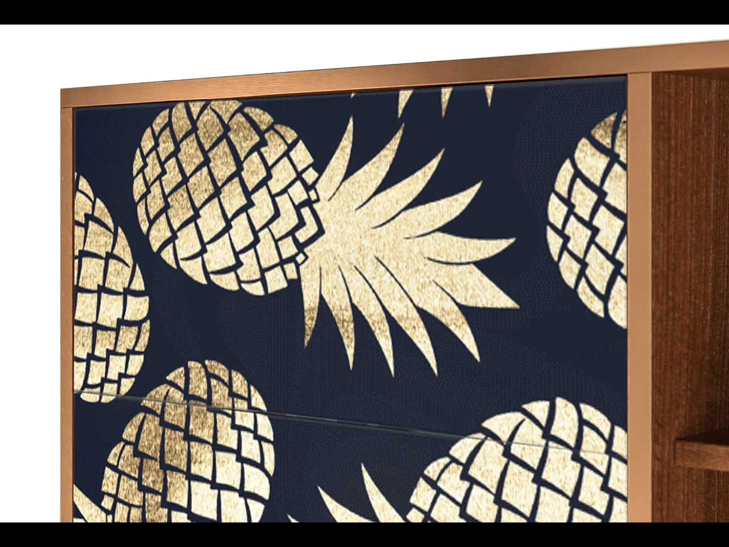 Aparador - 125x98x48 cm - BS2 - Sunny Pineaple, Nogal