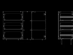 Aparador - 125x98x48 cm - BS2 - Sunny Pineaple, Nogal