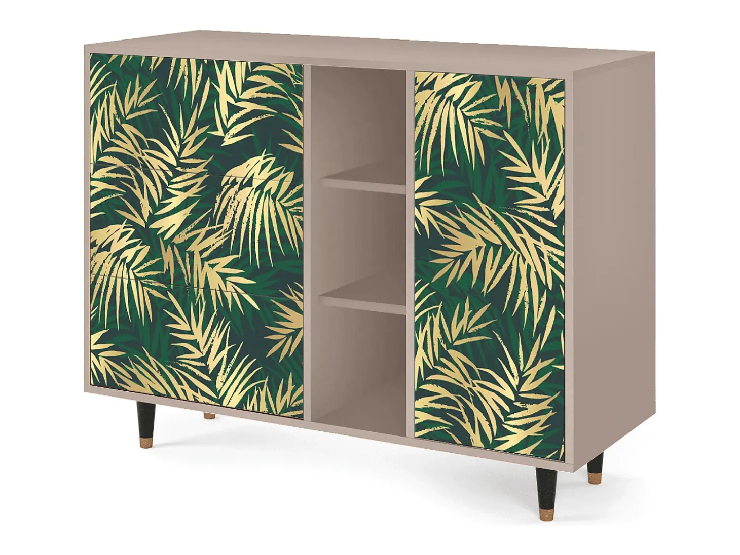 Aparador - 125x98x48 cm - BS2 - Sunny Palm Tree, Latte