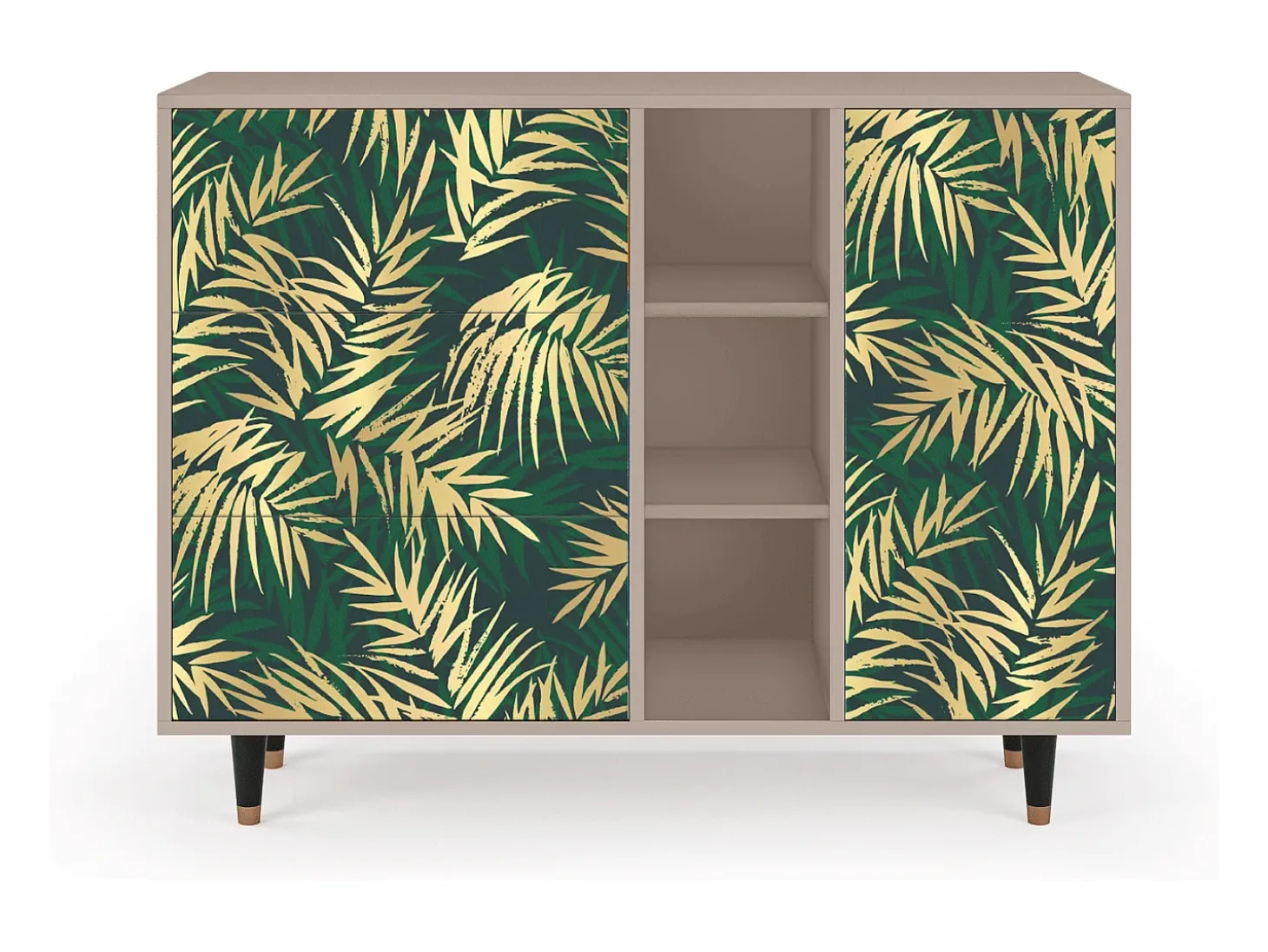 Aparador - 125x98x48 cm - BS2 - Sunny Palm Tree, Latte