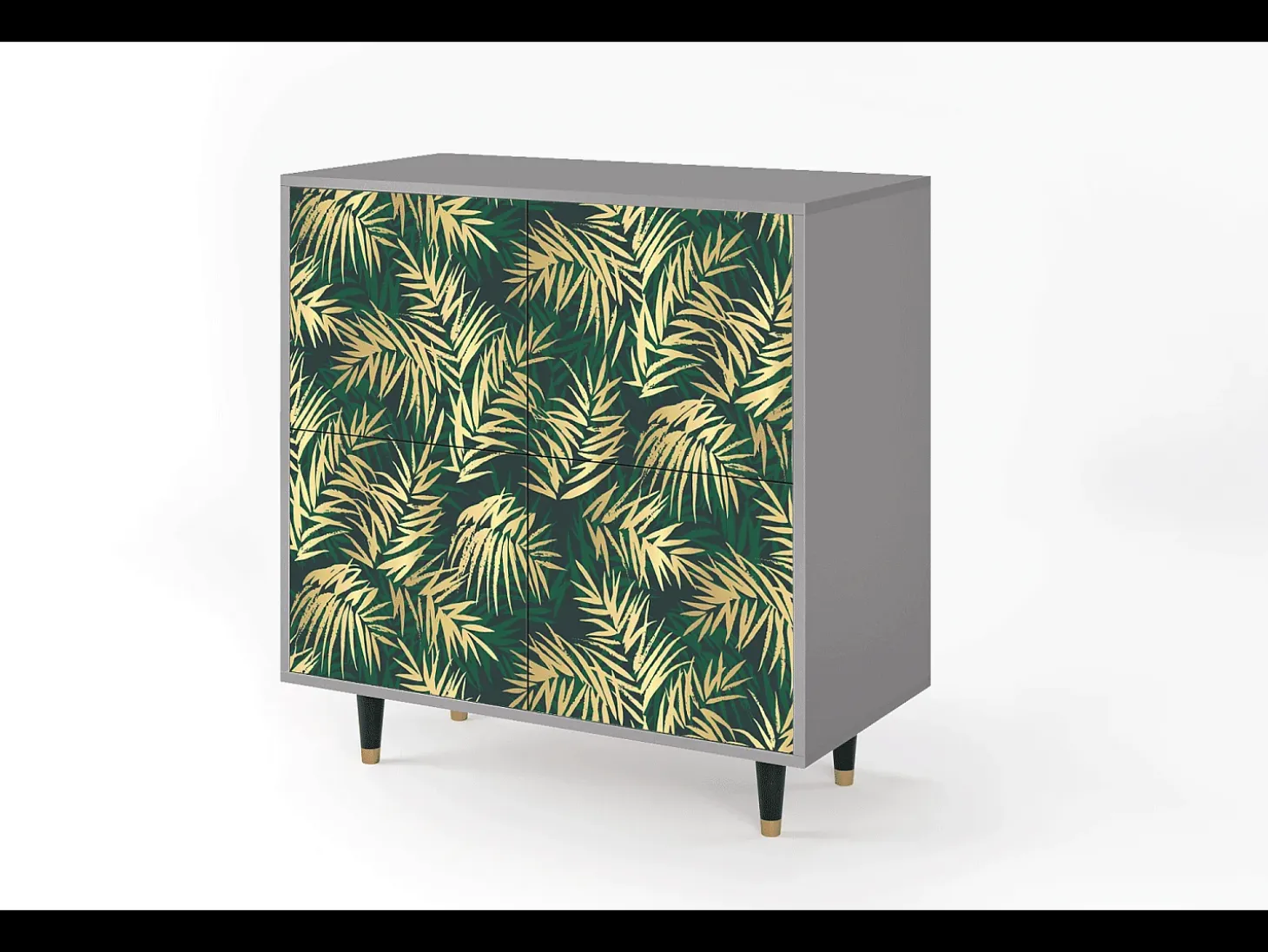 Aparador - 94x96x48 cm - BS3 - Sunny Palm Tree, Gris