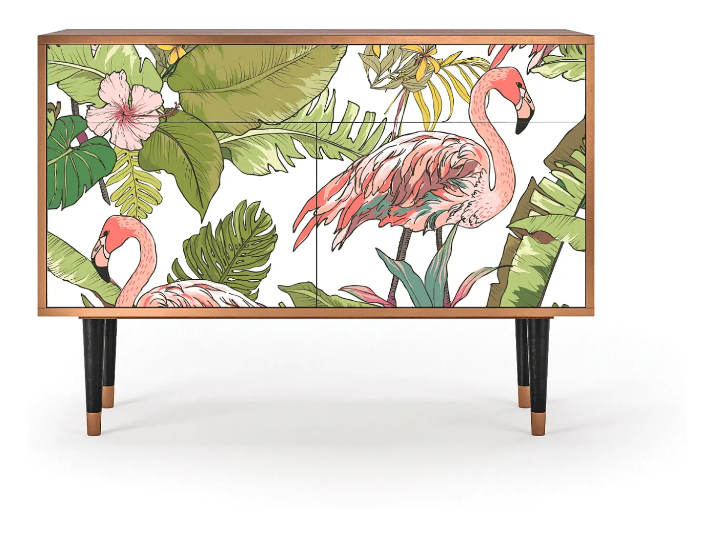 Aparador - 115x85x48 cm - BS4 - Sweet Flamingo, Nogal