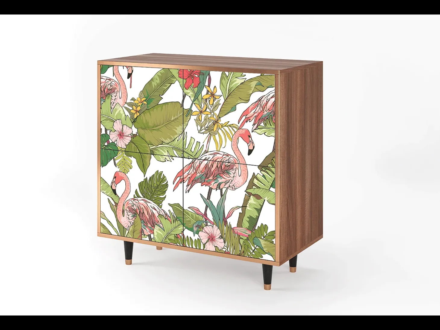 Aparador - 94x96x48 cm - BS3 - Sweet Flamingo, Nogal