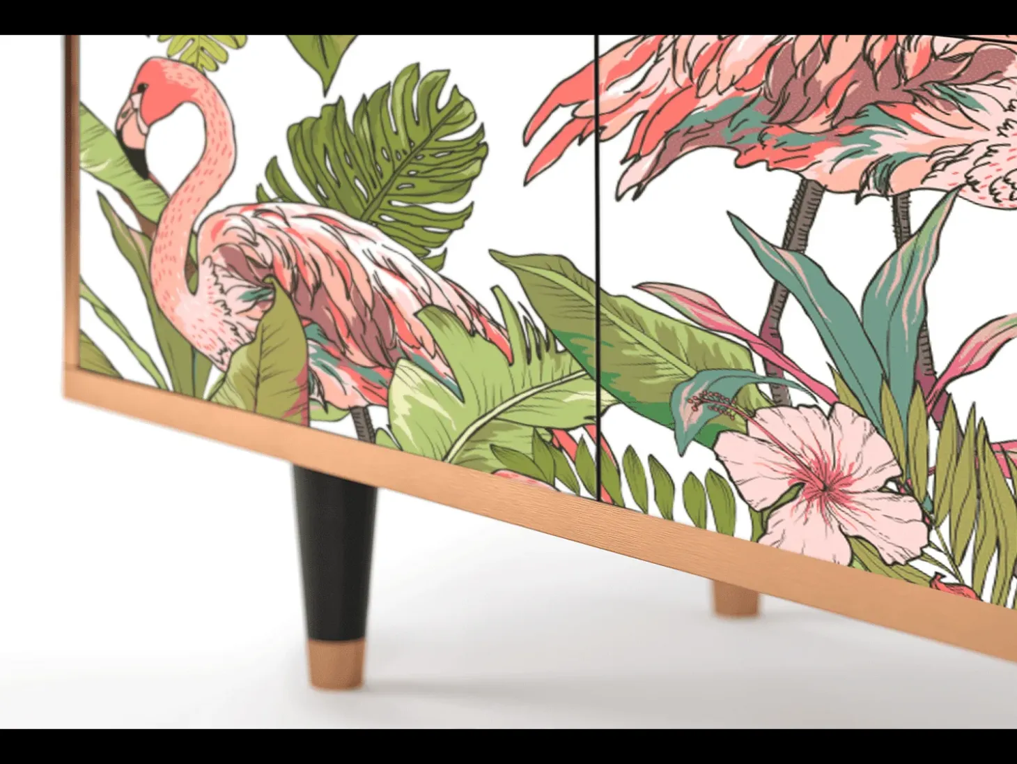 Aparador - 94x96x48 cm - BS3 - Sweet Flamingo, Nogal