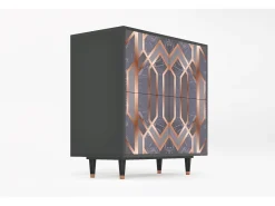 Aparador - 94x96x48 cm - BS3 - Taupe Anatomy, Antracita