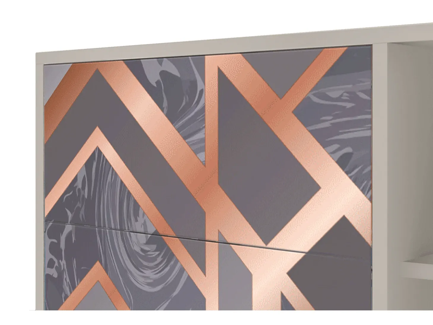 Aparador - 125x98x48 cm - BS2 - Taupe Anatomy, Arena