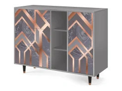 Aparador - 125x98x48 cm - BS2 - Taupe Anatomy, Gris
