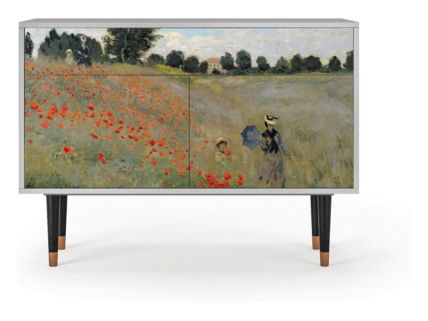 Aparador - 115x85x48 cm - BS4 - The Poppy Field , Gris