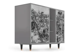 Aparador - 125x98x48 cm - BS2 - The Festival of Saint, Gris