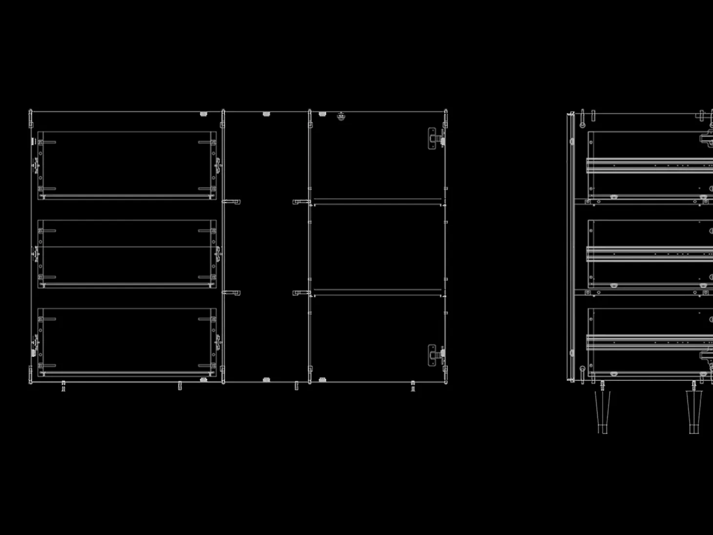 Aparador - 125x98x48 cm - BS2 - The water lily pond , Blanco