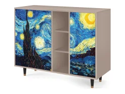 Aparador - 125x98x48 cm - BS2 - The Starry Night , Latte
