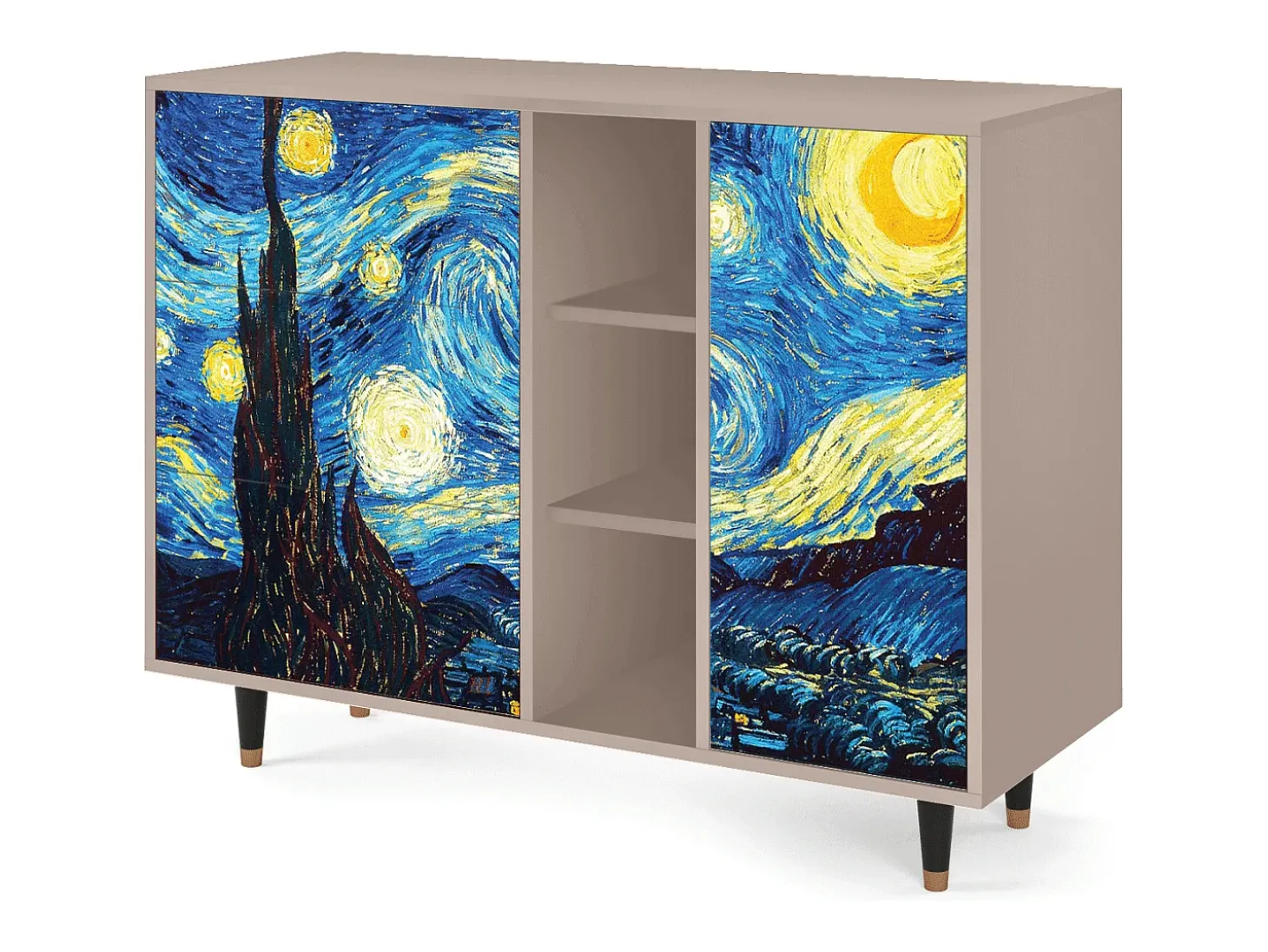 Aparador - 125x98x48 cm - BS2 - The Starry Night , Latte
