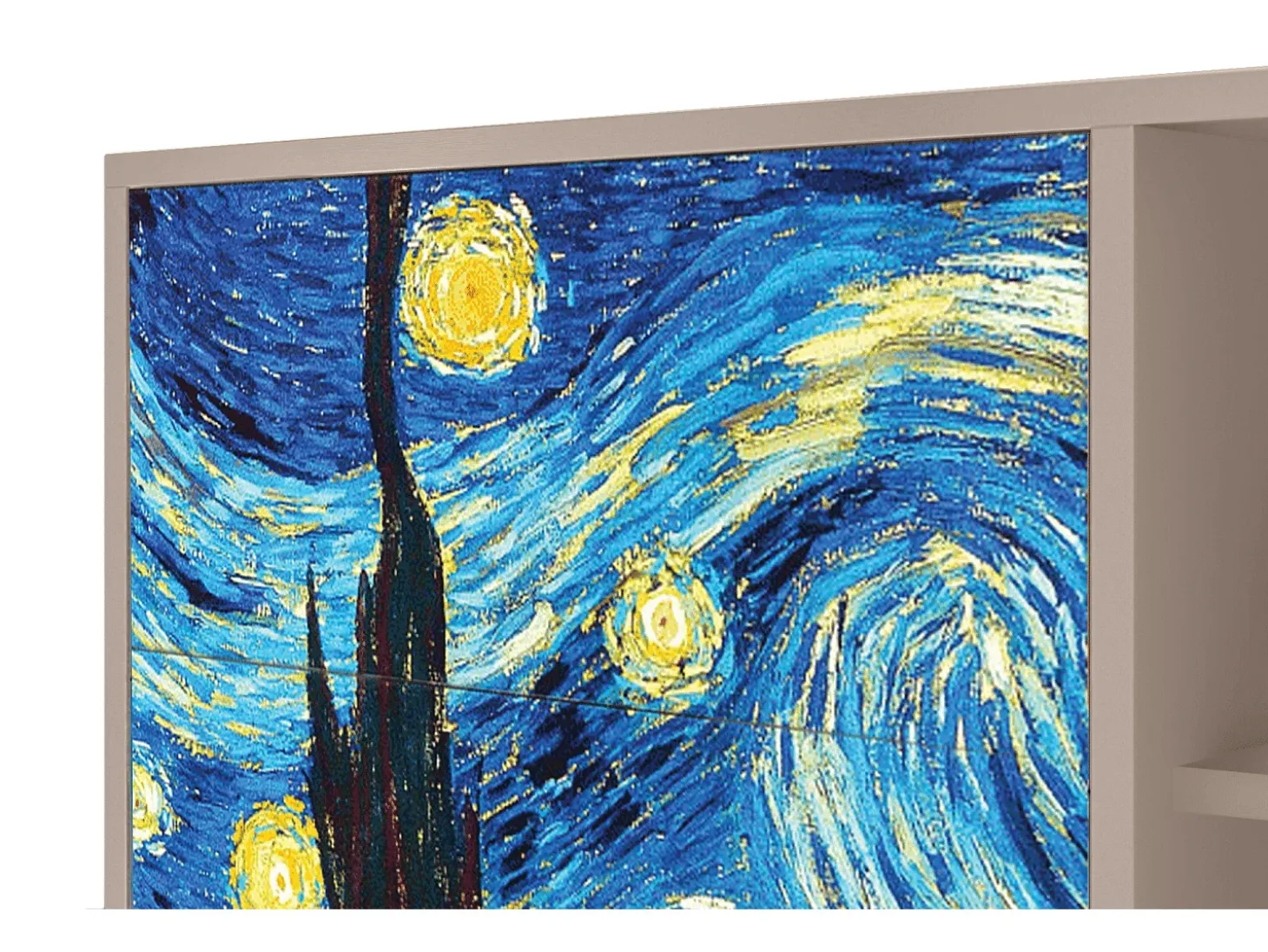 Aparador - 125x98x48 cm - BS2 - The Starry Night , Latte