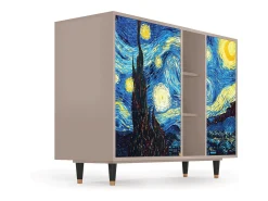 Aparador - 125x98x48 cm - BS2 - The Starry Night , Latte