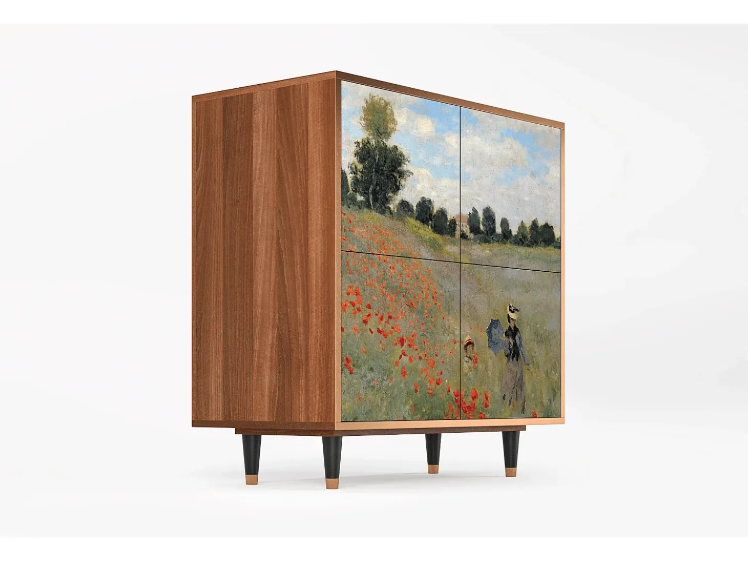 Aparador - 94x96x48 cm - BS3 - The Poppy Field , Nogal