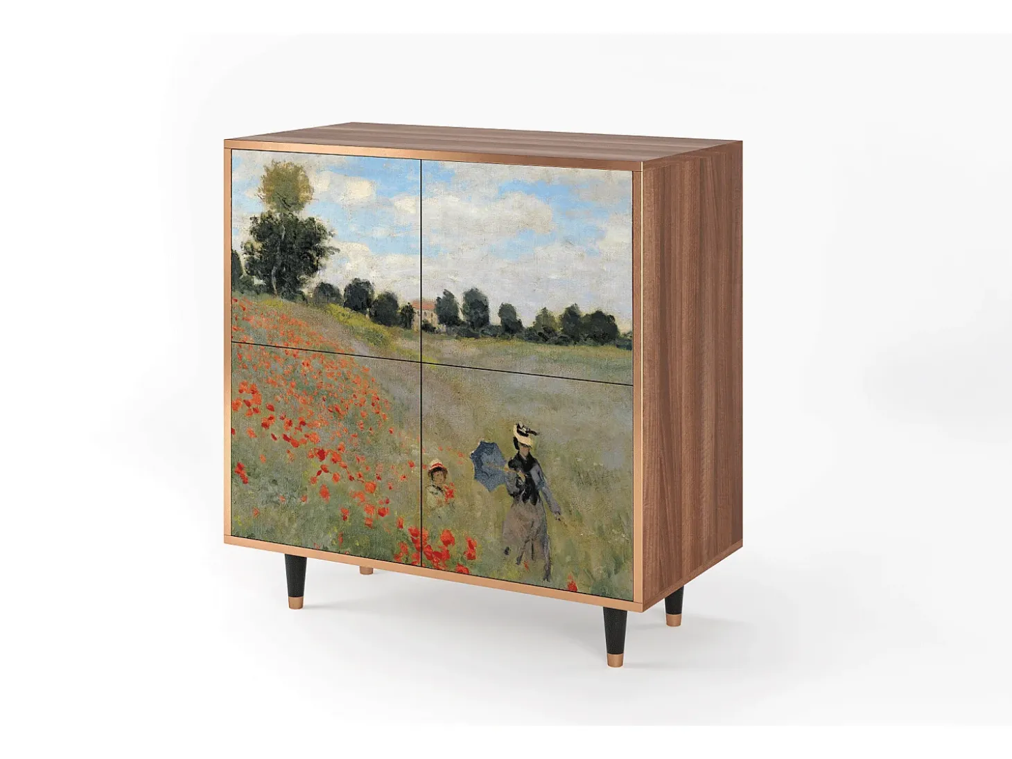 Aparador - 94x96x48 cm - BS3 - The Poppy Field , Nogal