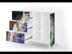 Aparador - 125x98x48 cm - BS2 - The Maiden by Klimt, Blanco