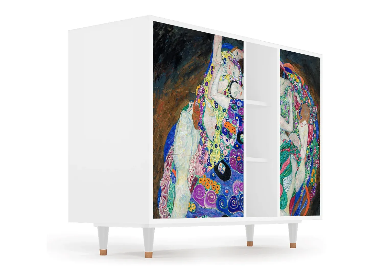 Aparador - 125x98x48 cm - BS2 - The Maiden by Klimt, Blanco
