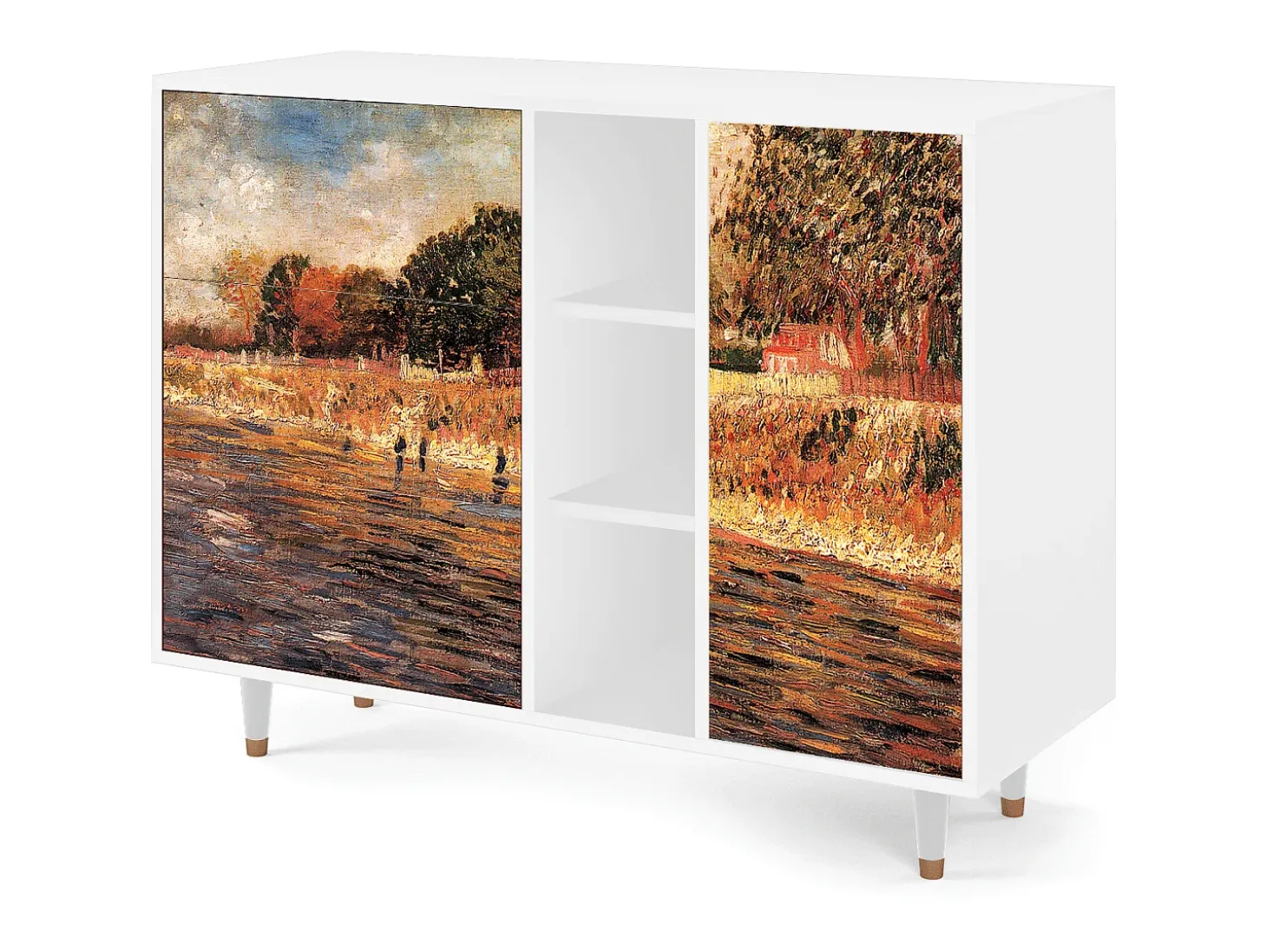 Aparador - 125x98x48 cm - BS2 - The Banks, Blanco
